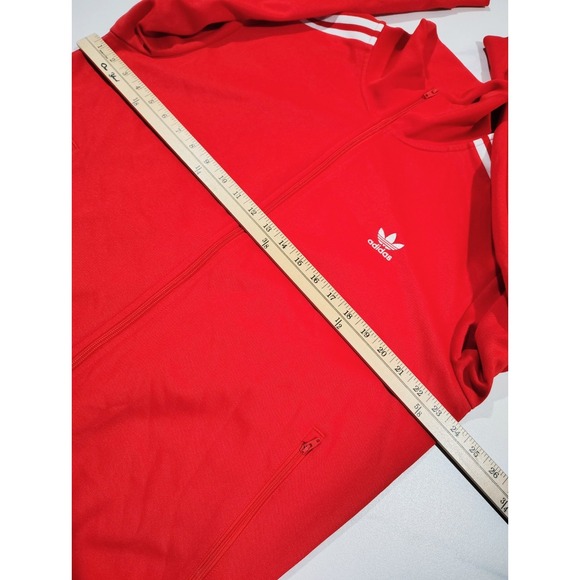 Adidas Originals Prime Blue mens Red Trefoil Logo Track Tracksuit Jacket size XL - Picture 9 of 11